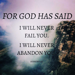 I Will Never Fail You