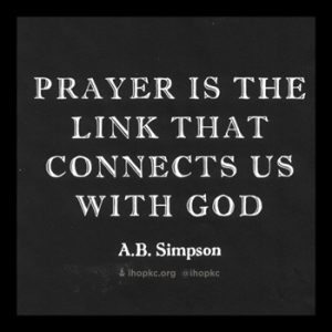 Prayer Connects Us to God