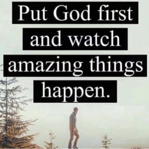 Put God First